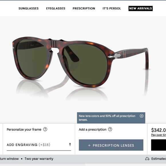 Persol 649 Steve McQueen Aviator Sunglasses - Picture 10 of 10